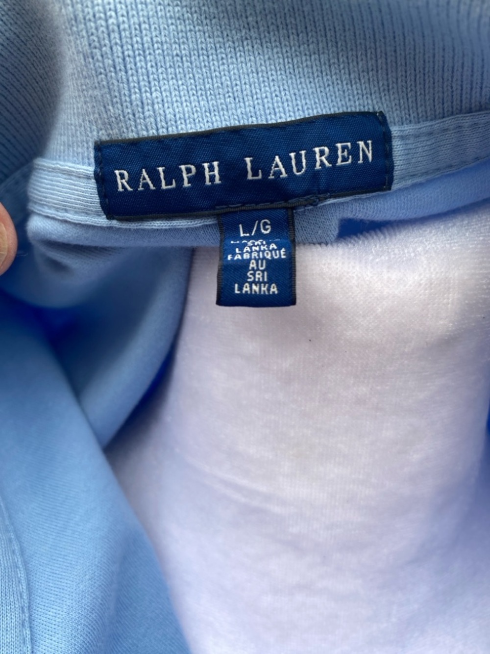 Ralph Lauren Light Blue Polo Dress Large - Picture 2 of 7